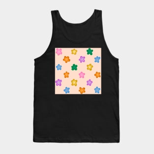 Groovy flower pattern Tank Top